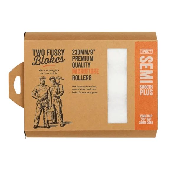Pack 3 rodillos de microfibra 230mm/pelo 15mm · Two Fussy Blokes